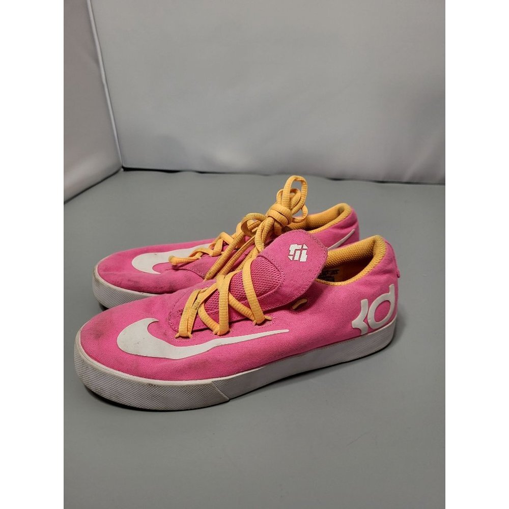 Nike KD Girls Pink Orange Sneakers, 3.5Y, 642085-618